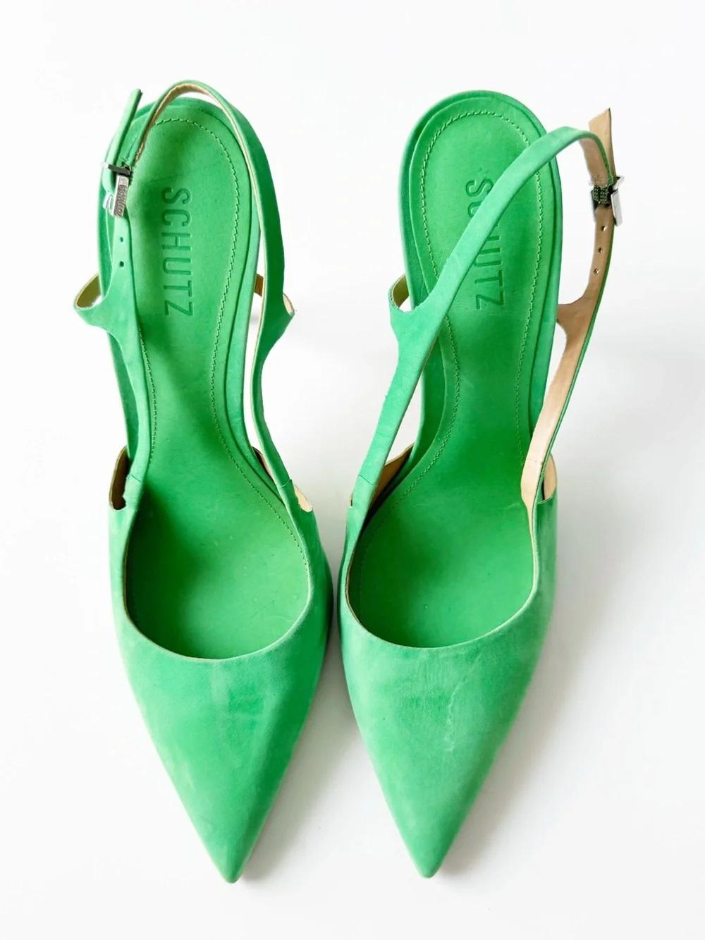 Schultz Boris Slingback Pump in Green | 10